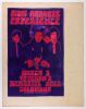 1968 Jimi Hendrix Experience Veteran's Memorial Hall Columbus Poster MOUNTED