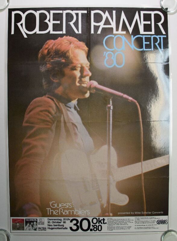 1980 Robert Palmer Hugenottenhalle Neu-Isenburg Germany Poster Laminated