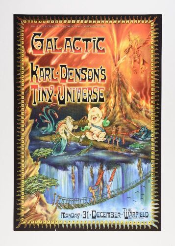 2001 BGP-274 Galactic Karl Denson Warfield Theatre New Years Eve Poster Near Mint 87