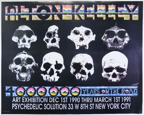 1990 Alton Kelley Art Exhibition Psychedelic Solution New York Poster Near Mint 83