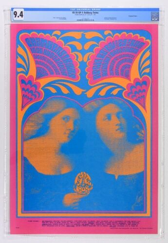 1967 FD-59 Iron Butterfly Chambers Brothers Avalon Ballroom Poster CGC 9.4