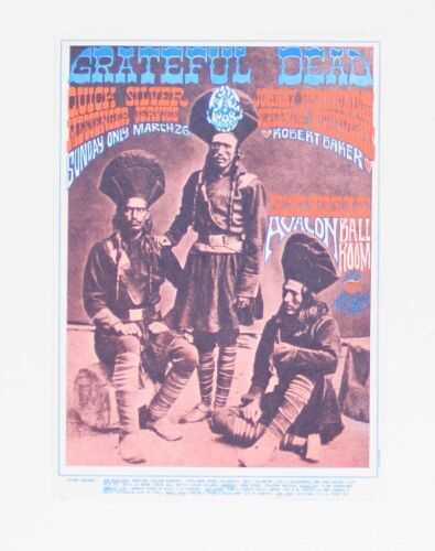 1967 FD-54 Grateful Dead Avalon Ballroom Poster Mint 91