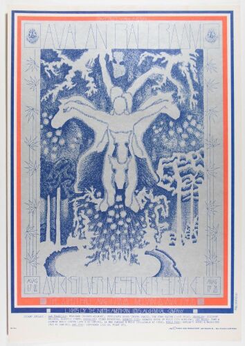 1967 FD-76 Quicksilver Messenger Service Avalon Ballroom Poster Excellent 77