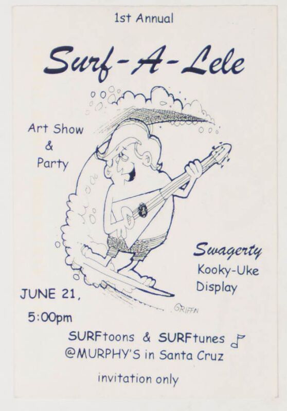 2003 Rick Griffin The 1st Annual Surf-A-Lele Art Show Santa Cruz Postcard Mint 91