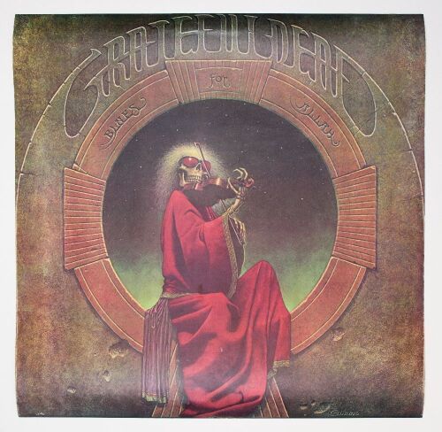 1975 Grateful Dead Blues For Allah Poster Excellent 75