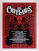 1981 The Outlaws Kuhl Gymnasium SUNY Geneseo Poster Near Mint 89