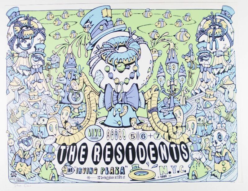 1999 The Residents Irving Plaza New York Poster Near Mint 83