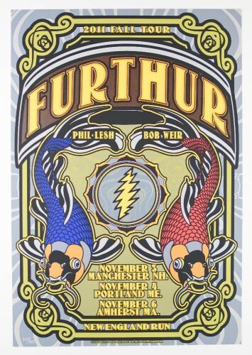 2011 Furthur New England Fall Tour LE Poster Excellent 79