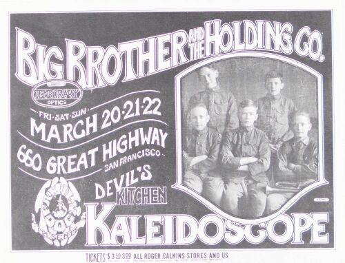 1970 FD-700320 Big Brother & The Holding Company 660 Great Highway Handbill Excellent 73