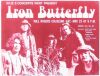 1970 Iron Butterfly Will Rogers Coliseum Fort Worth Handbill Excellent 75