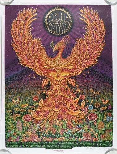 2021 EMEK Dead & Company Summer & Fall Tour VIP Edition LE Signed Emek Poster Mint 93