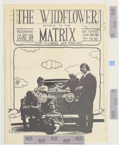 1966 The Wildflower The Matrix Poster Excellent 79