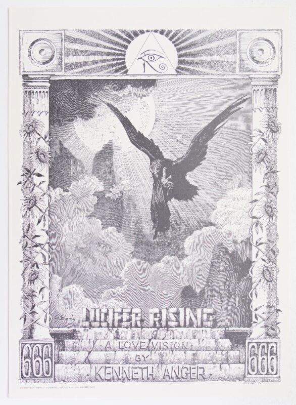 1972 Rick Griffin Lucifer Rising RP2 Poster Mint 90