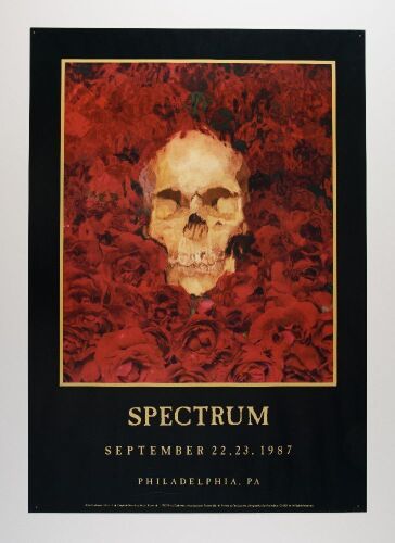 1987 PCL-7A Grateful Dead The Spectrum Philadelphia Poster Extra Fine 69