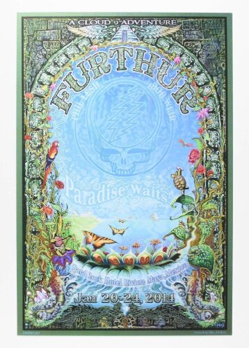 2014 Furthur Paradise Waits Hard Rock Hotel Riviera Maya Lenticular Poster