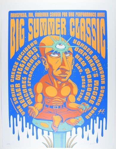 2005 Justin Hampton String Cheese Incident Umphreys McGee Big Summer Classic Tweeter Center LE Signed Hampton Poster Near Mint 89