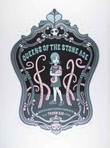 2005 Tara McPherson Queens of the Stone Age Queen Elizabeth Theatre Vancouver LE Signed McPherson Poster Extra Fine 67