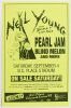 1993 Neil Young Pearl Jam Blind Melon B.C. Place Stadium Vancouver Poster Mint 95