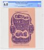 1966 BG-23 Jefferson Airplane Grateful Dead Fillmore Auditorium Handbill CGC 6.0