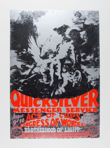 1968 Quicksilver Messenger Service Sound Factory Sacramento Poster Mint 93