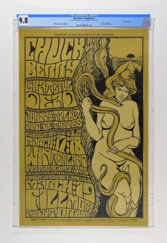 1967 BG-55 Grateful Dead Chuck Berry Fillmore Auditorium Poster CGC 9.8