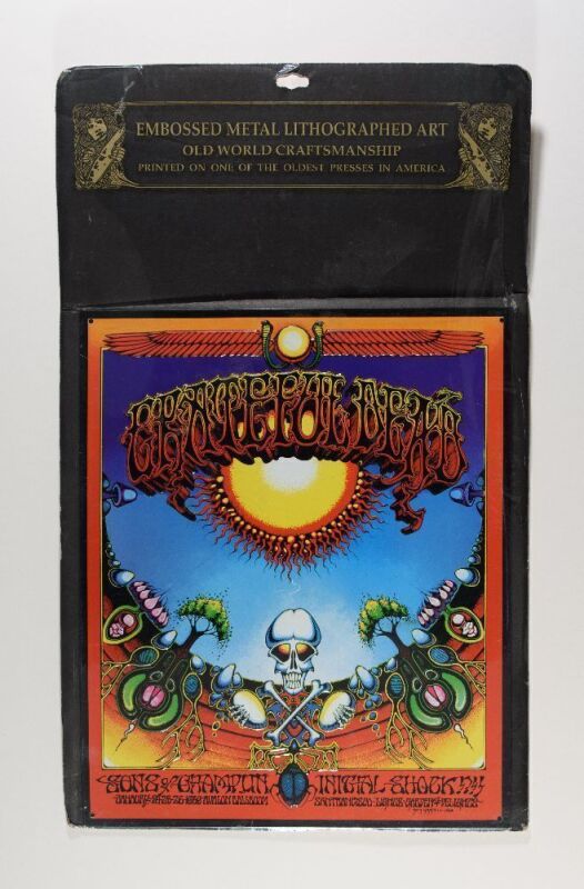 1996 Rick Griffin Grateful Dead Aoxomoxoa Tin Sign Not Graded