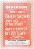 1962 Chubby Checker Twist Party Portland Auditorium Poster Mounted