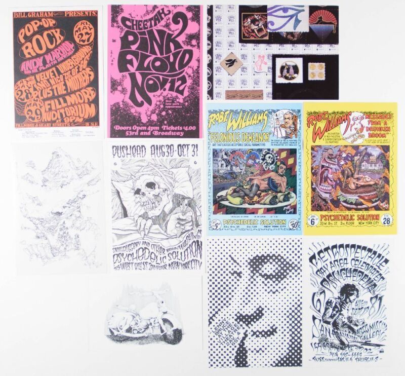 Lot of 10 Psychedelic Solution New York Promotional Postcards