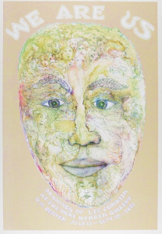 2023 We Are US The Drawings of Lee Conklin Exhibition The Vicki Myhren Gallery Poster Mint 91