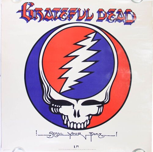 1976 Grateful Dead Steal Your Face Album Promotional Poster Extra Fine 67