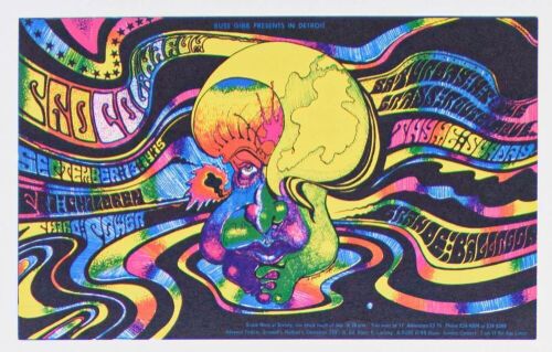 1968 G/G-680913 Procol Harum Grande Ballroom Detroit Postcard Near Mint 89