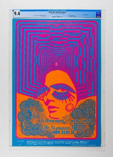 1967 FD-93 Big Brother Janis Joplin Avalon Ballroom Poster CGC 9.4