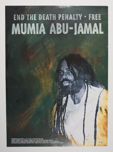 1997 Free Mumia Abu-Jamal Political Poster Near Mint 85