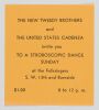 1966 The New Tweedy Bros US Cadenza The Folksingers Portland Invitation Handbill Near Mint 87