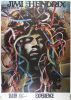 1990 Jimi Hendrix Gunther Kieser Large Germany Artrock LE Signed Kieser Poster Near Mint 85