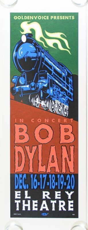 1997 Bob Dylan The El Rey Theatre Los Angeles Poster Near Mint 89