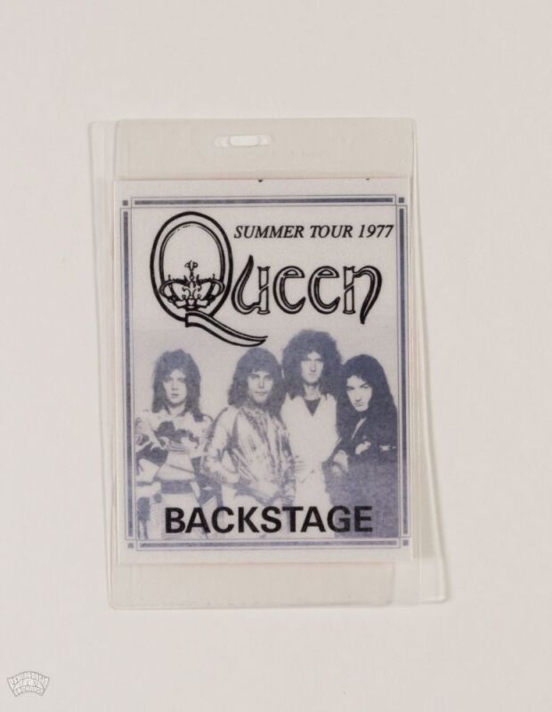 1977 Queen Summer Tour Backstage Pass