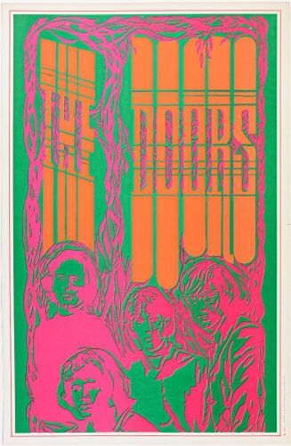 1967 The Doors Saladin Productions Headshop Poster Near Mint 83