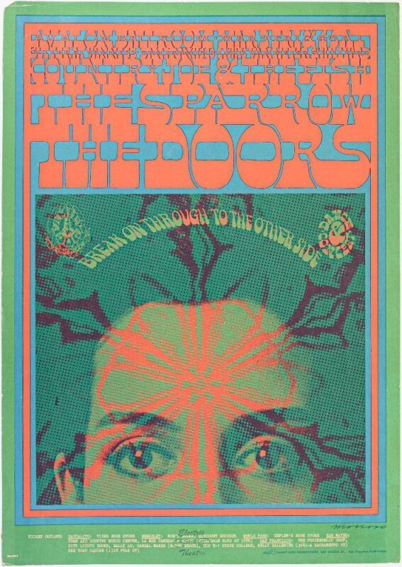 1967 FD-50 The Doors Avalon Ballroom RP2 Poster Extra Fine 65