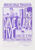 1965 Dave Clark Five The Circle Star Theatre San Carlos Handbill Near Mint 89