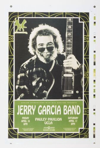 1993 Jerry Garcia Band Pauley Pavilion UCLA Uncut Proof Poster Mint 91