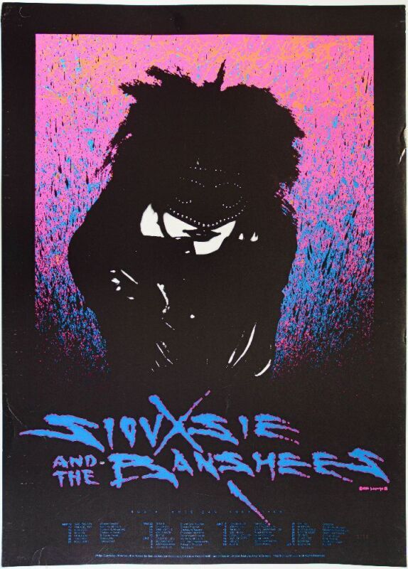 1986 PCL-2B Stanley Mouse Siouxsie & The Banshees North American Tour Poster Excellent 75