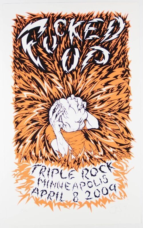 2009 John Seabury Fucked Up Triple Rock Minneapolis LE Signed Seabury Poster Mint 95