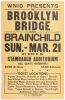 1971 The Brooklyn Bridge Stambaugh Auditorium Cleveland Cardboard Poster Extra Fine 65