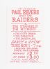 1966 Paul Revere &The Raiders The Lausche Building Ohio State Fairgrounds Handbill Mint 91