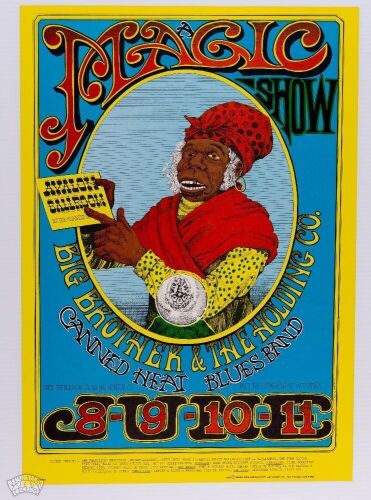 1967 FD-65 Big Brother and the Holding Company Avalon Ballroom RP2 Poster Near Mint 89