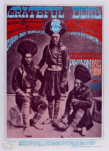 1967 FD-54 Grateful Dead Avalon Ballroom RP2 Poster Near Mint 89