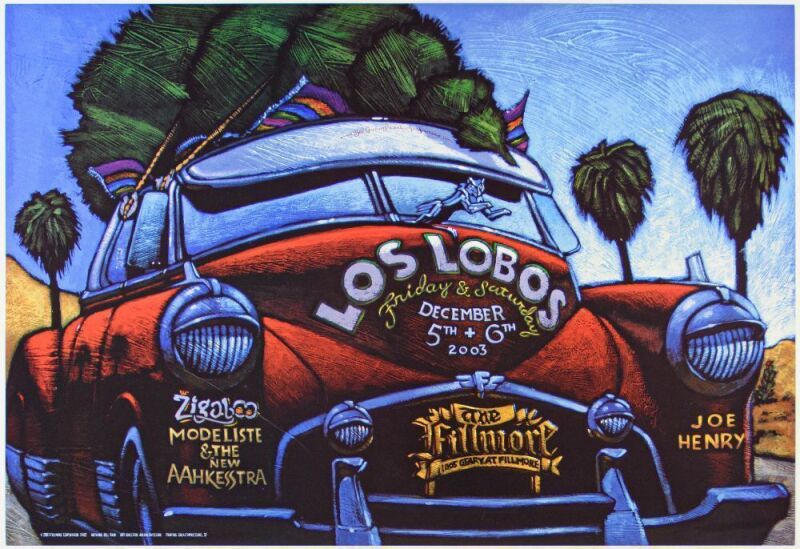 2003 NF-602 Los Lobos The Fillmore Poster Mint 95