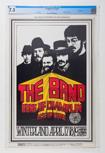 1969 BG-169 The Band Fillmore West Poster CGC 7.5