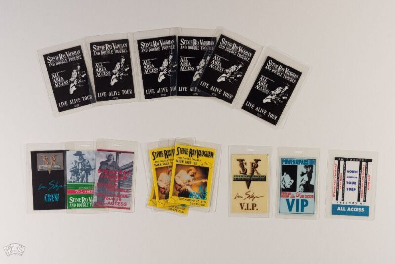 Lot of 15 Stevie Ray Vaughan Passes